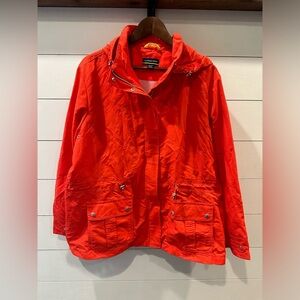 Lands' End Women's Orange Jacket- size 18/20